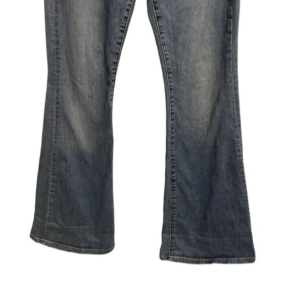 Banana Republic Flare Amsterdam Distressed Mid Rise Jeans Size 27P - Picture 5 of 9